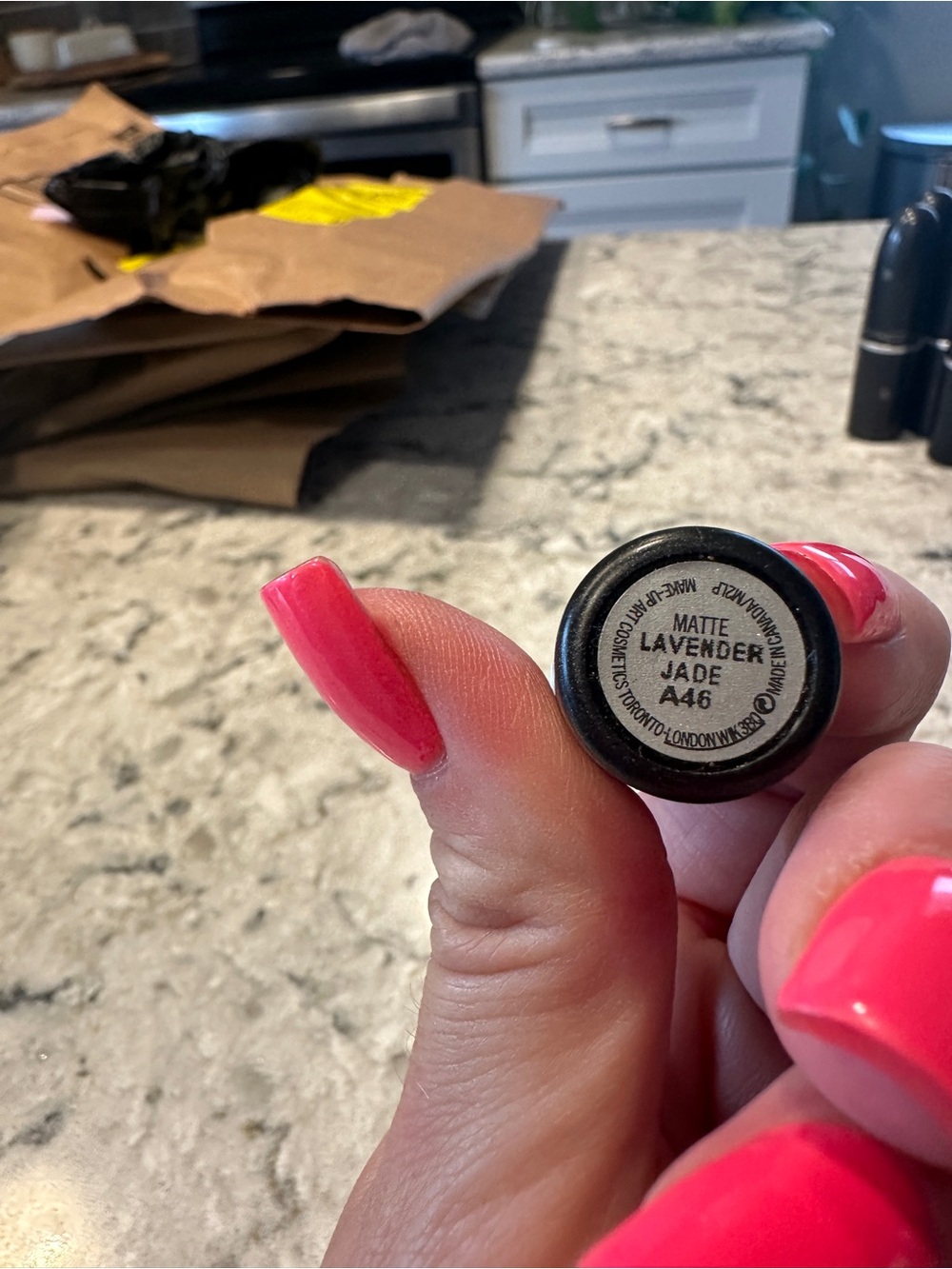 MAC Cosmetics Matte Violet Lipstick — Bold Purple Shade LAVENDER JADE - Picture 2 of 2
